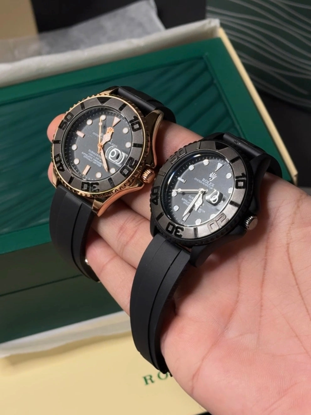 Rolex watch Master {silicone starps}