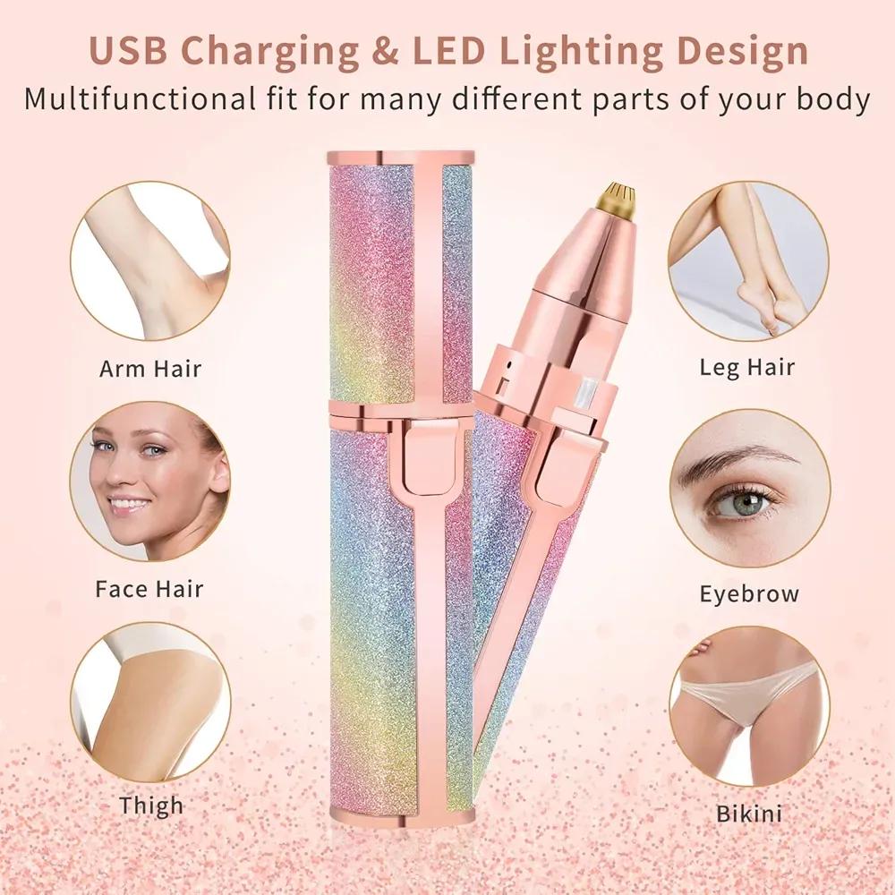 Rechargeable woman's hair removal and |cool |